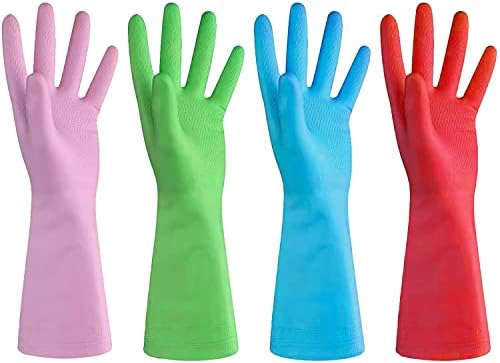 Non-Latex Dishwashing Gloves Bright Cleaning Tools for Kitchen More