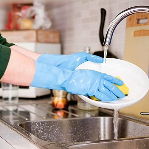 Non-Latex Dishwashing Gloves Bright Cleaning Tools for Kitchen More