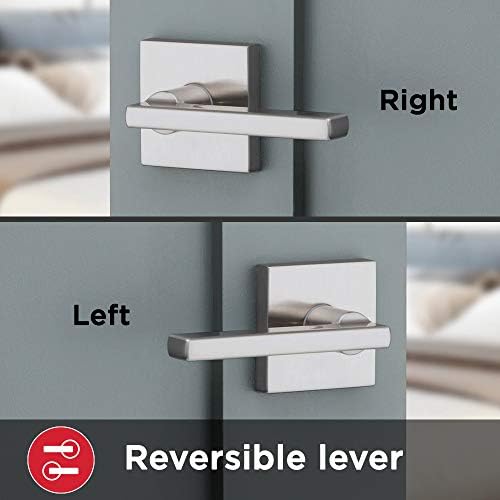 Kwikset Satin Nickel Halifax Door Handle Lever