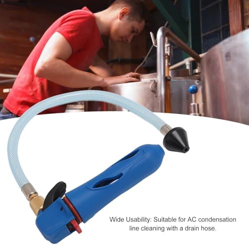 AC Cleaner Opener Kit - Portable Drain Line Tool with Hose Blue