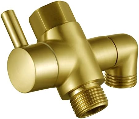 Safe Reliable Metal Shower Diverter Brushed Gold