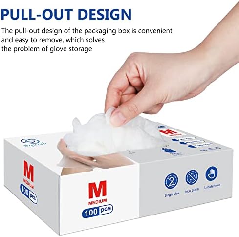 100-Pack Latex-Free Squish Cleaning Gloves Durable Ambidextrous