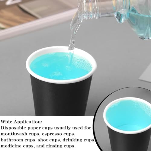 Huaidid Black 50-Pack Disposable Mouthwash Cups