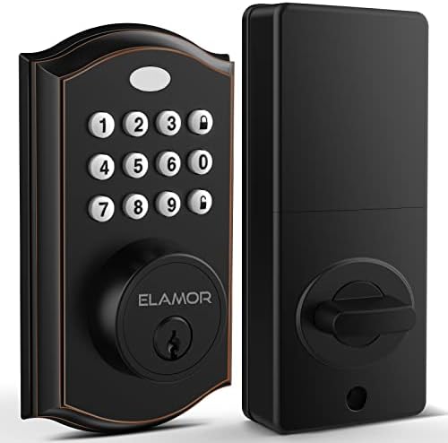 ELAMOR M19 ORB Smart Door Lock with Keyless Entry and Waterproof Security