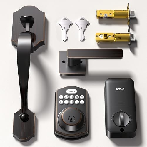 Keyless Entry Door Lock Set for Oil-Rubbed Bronze