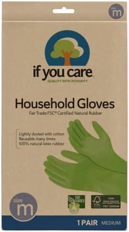 If You Care Medium Cotton Flock Lined Gloves