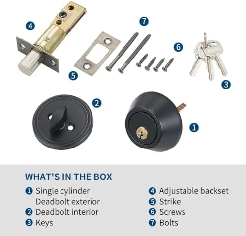 Deadbolt Door Lock SetGrade 3 Security