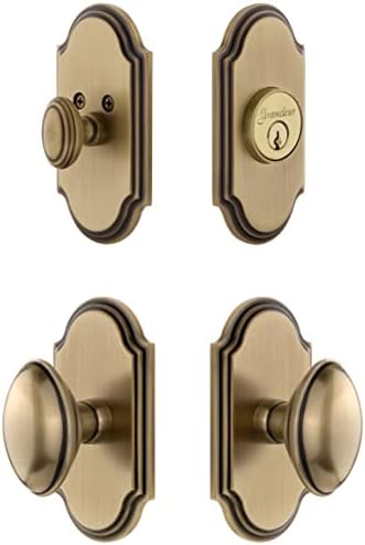 Grandeur Truly Solid Brass Door Knob Set