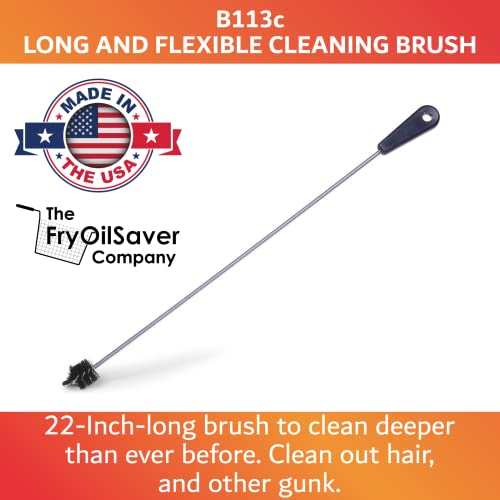 THE FRYOILSAVER 22 Long Sink Drain Cleaning Brush