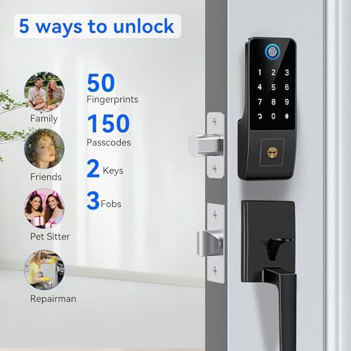 Smart Front Door Lock with 5 MethodsYOSIMIKA
