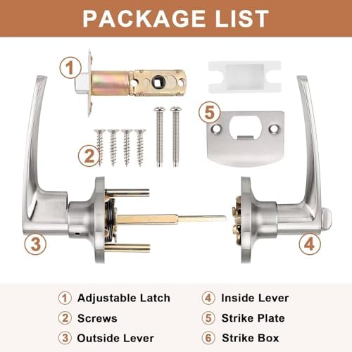 Probrico Privacy Door Levers Set