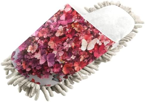 Burbuja Valentine Hearts Mop Slippers - Effortless Cleaning