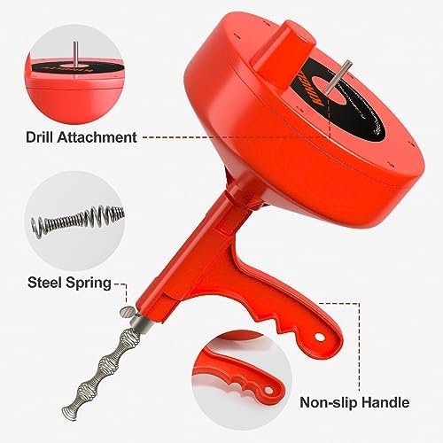 35ft Drain Snake Professional Drain Cleaning Tool