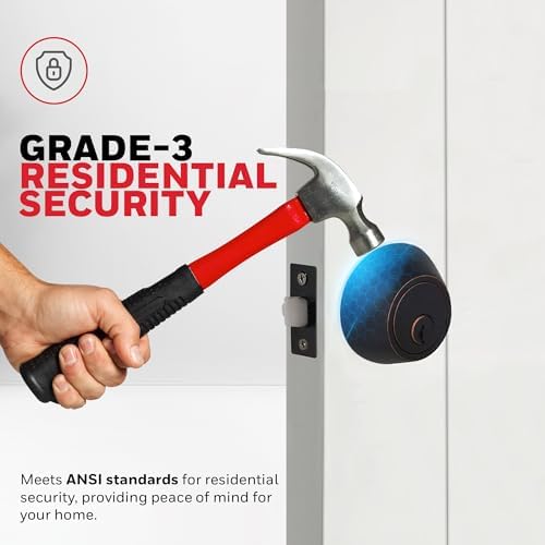 Honeywell Deadbolt Set with 2 Keys Oil Rubbed Bronze 3x5x85 inches
