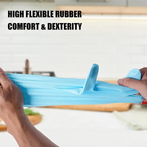 Non-Latex Dishwashing Gloves Bright Cleaning Tools for Kitchen More