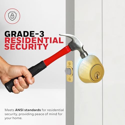 Secure Entry Perfect for Home Doors Honeywell Deadbolt