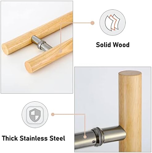 Sturdy Solid Log Door Handle