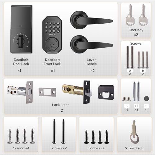 VCHOO Keyless Entry Door Deadbolt Set