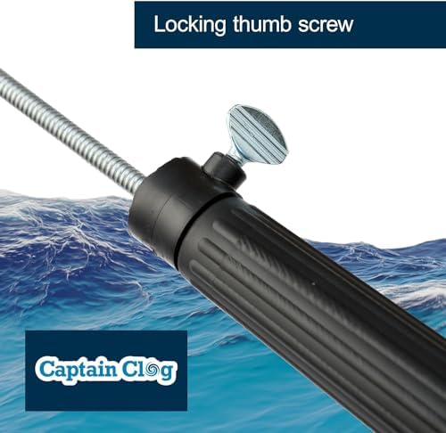 Drain Auger Durable Rust-Resistant for Pipe Clogs
