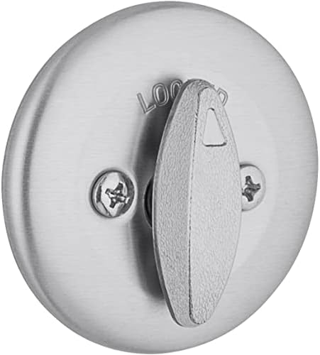 Kwikset 663 Deadbolt Lock Satin Chrome No Key Easy Install Lifetime Warranty