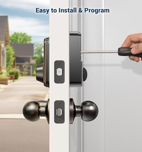 Veise Fingerprint Door Lock - Keyless Entry 4-in-1 Unlock