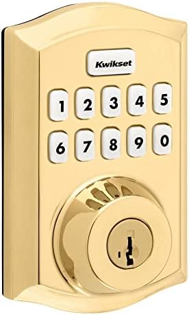 Secure KeyLess Entry - Smart Lock with Polished Brass Design