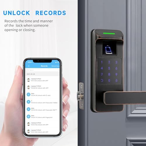 Harfo Smart Door Lock - 5-in-1 with Alexa Google Assistant