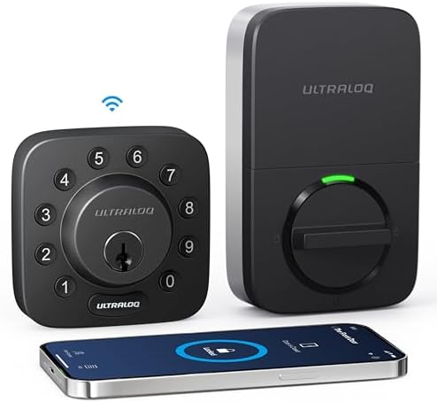 ULTRALOQ U-Bolt WiFi Smart Lock Secure Easy Front Door