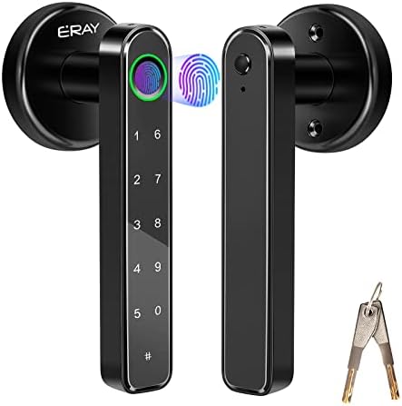3-in-1 Biometric Door Lock Set with Fingerprint Passcode and Key