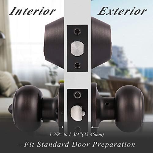 Easy Set Entry Door Knob