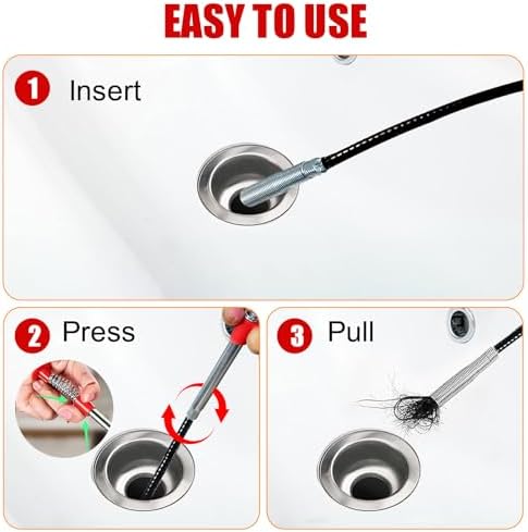 Qwatuy Drain Snake Hair Remover