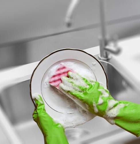 Cleanbear Synthetic Rubber Gloves for Cleaning