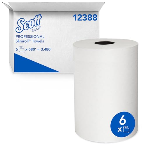 Scott Professional Slimroll Fast-Drying 580Roll White