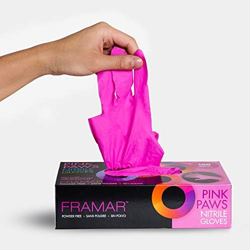 FRAMAR Nitrile Gloves Medium Latex Free Disposable Cleaning Gloves