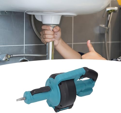 Mavaol Cordless Drain Cleaner 7m Flexible Cable LED Light