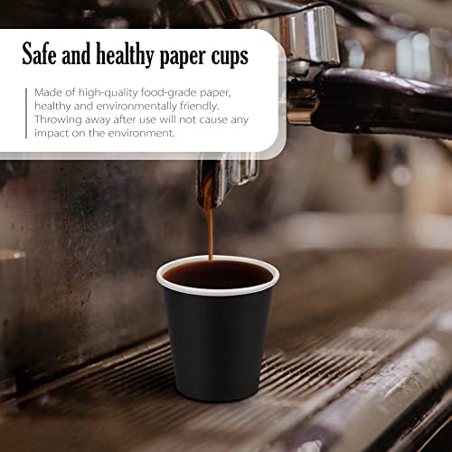 Prgery 100-Pack 3oz Reusable Black Cups for Bathroom Office Use