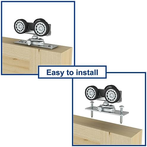 JUBEST48 Bifold Door Hardware Kit - Smooth Quiet Operation