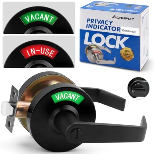 AnnefuZ Elite Vacant or In-Use Bathroom Lock 20