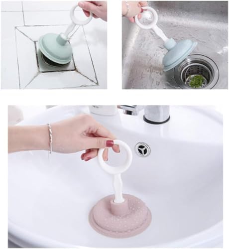 Powerful Sink Plunger Premium Suction Drainer for Bath Sink and Toilets