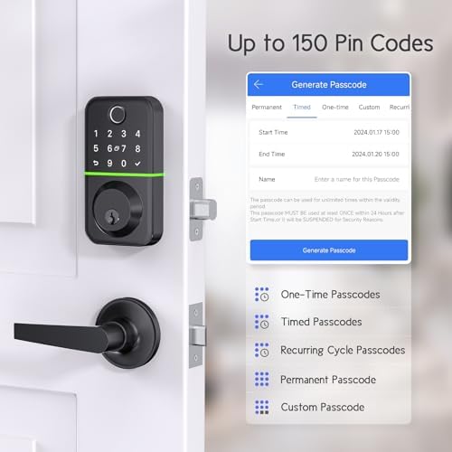 WiseGear Keypad Door Lock Set for Front Door