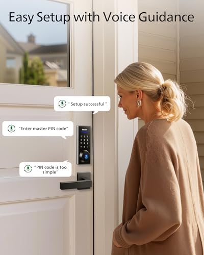 Philips Fingerprint Door Lock Keyless Entry Door with Laser Pattern Fingerprint