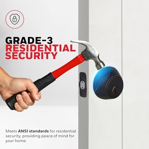 Secure Keyed Entry Door Lock - Oil Rubbed Bronze