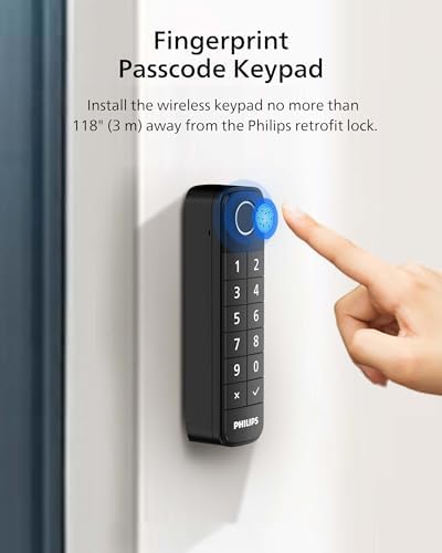 Smart Deadbolt Lock with Fingerprint Keypad Wi-Fi Remote Control