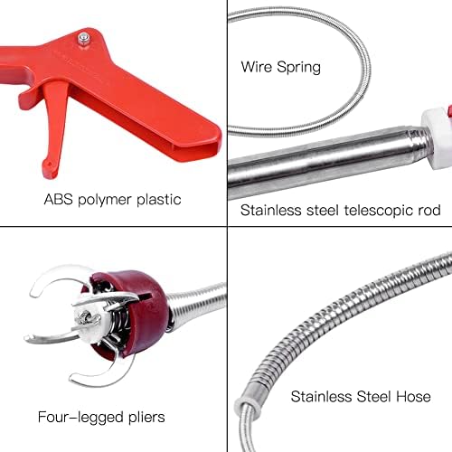69 Toilet Auger Grabber Tool Heavy Duty Pipe Cleaner for Home Businesses