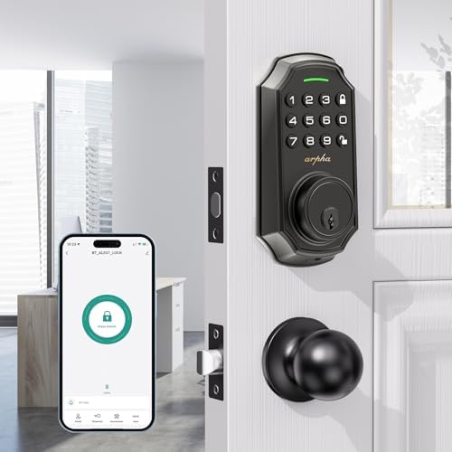 Alpha Keyless Entry Door Lock with 2 Door Knobs
