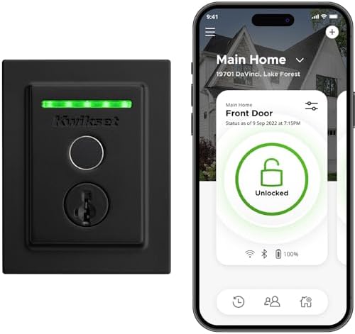 Kwikset Halo Touch Fingerprint Wi-Fi Smart Lock Easy Install Security
