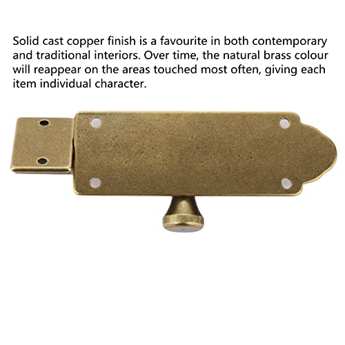 Bilyglewarwof Heavy Duty Barn Door Lock - Antique Brass