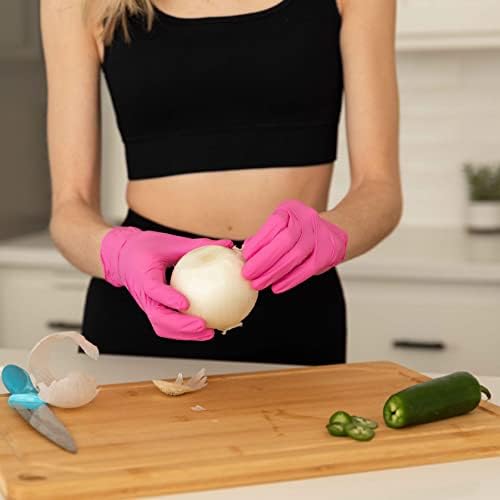FRAMAR Nitrile Gloves Medium Latex Free Disposable Cleaning Gloves