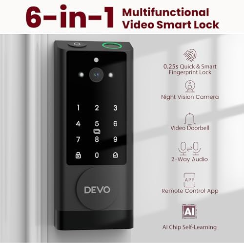 DEVO G1 Video Smart Lock with Camera Doorbell