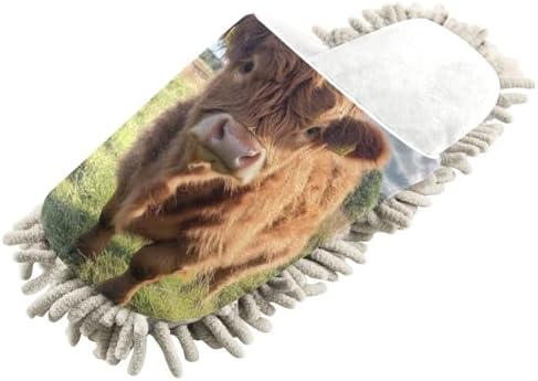 Burbuja Cow in Highland Mop Slippers
